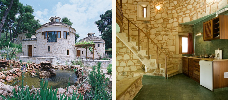 Traditional stonehouses in the Conference campus